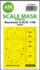 1/48 Art Scale Buccaneer S.2C/D one-sided mask self-adhesive, pre-cutted for Airfix