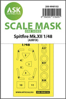 1/48 Art Scale Spitfire Mk.XII one-sided mask self-adhesive, pre-cutted for Airfix