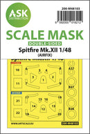 1/48 Art Scale Spitfire Mk.XII double-sided mask self-adhesive, pre-cutted for Airfix