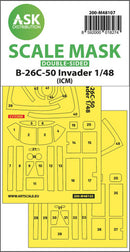 1/48 Art Scale B-26C-50 Invader double-sided mask self-adhesive pre-cutted for ICM
