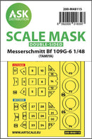 1/48 Art Scale Messerschmitt Bf 109G-6 double-sided express mask, self-adhesive and pre-cutted for Tamiya