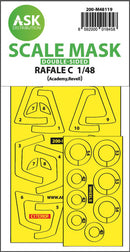 1/48 Art Scale Rafale C double-sided express mask, self-adhesive and pre-cutted for Academy