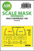 1/48 Art Scale Ki-43-I Hayabusa double-sided express mask, self-adhesive and pre-cutted for Hasegawa