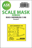 1/48 Art Scale Ki-43-I Hayabusa one-sided express mask, self-adhesive and pre-cutted for Hasegawa