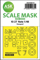 1/48 Art Scale Ki-27 Nate one-sided express mask for Hasegawa