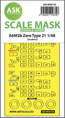 1/48 Art Scale A6M2b Zero Type 21 double-sided express mask for Academy