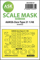 1/48 Art Scale A6M2b Zero Type 21 one-sided express mask for Academy