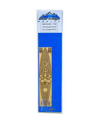 Blue Ridge Models 1/700 Blue Ridge Models USS Maryland 1945 Wood Deck For Trumpeter
