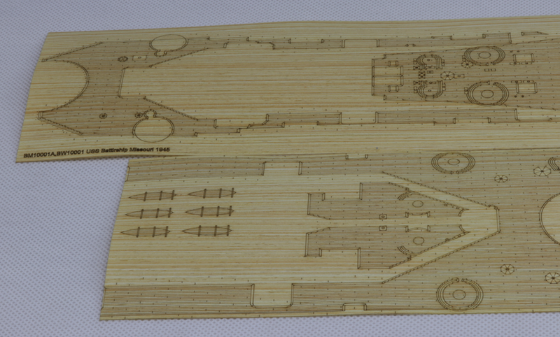 USS Wisconsin BB-64 Wood Deck