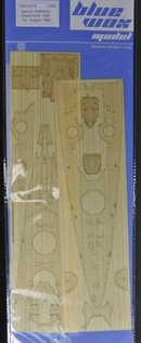 German Battleship Scharnhorst1940 Wood Deck