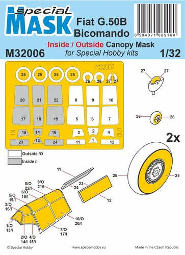 1/32 CMK Fiat G.50B Bicomando MASK