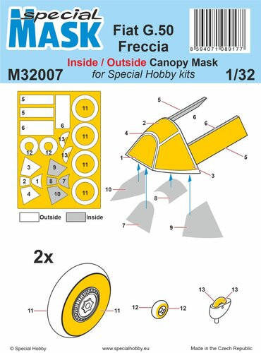 1/32 CMK Fiat G.50 Freccia MASK