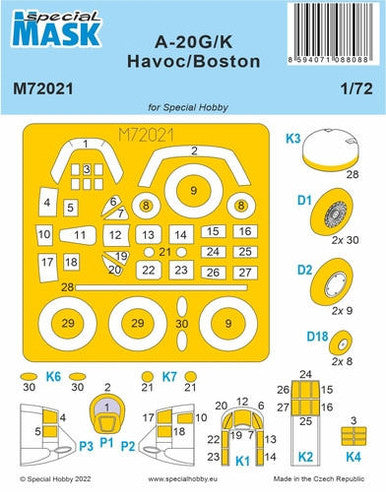 1/72 CMK A-20G/K Havoc/Boston  MASK