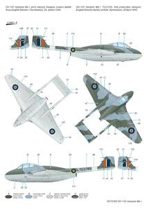 DH.100 Vampire Mk.I  'RAF, RAAF and Armée de l'Air' 1/72