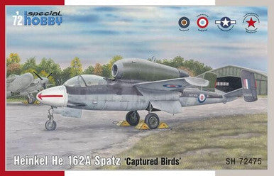 1/72 Special Hobby Heinkel He 162A Spatz Captured Birds