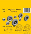 Laffly V15T Wheels / for 1/35 ICM kit