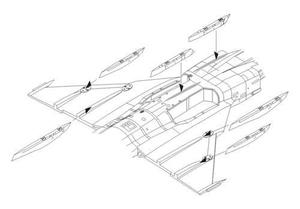 JAS-39C Gripen – Correction Wing racks 1/48