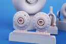 Lancaster Mk.I/III Mainwheels and Tailwheel w/Leg 1/48