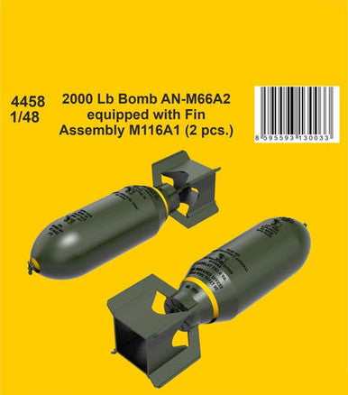 1/48 CMK 2000 Lb Bomb AN-M66A2 equipped with Fin Assembly M116A1 (2 pcs.)