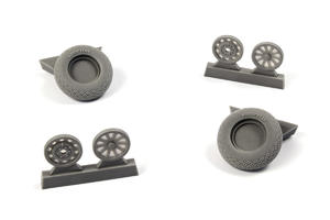 P-51D Mustang – Wheels (Diamond and Hole Tread Pattern), for Revell kit 1/32