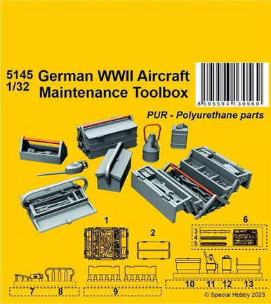 1/32 CMK German WWII Aircraft Maintenance Toolbox