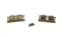 P-40 - Undercarriage Set (contains wheel well structure and canvas covers) 1/72