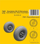 Beaufighter Mk.I/VI Mainwheels - Early Wheel Disk / Block Tread Pattern 1/72