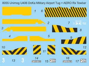 Unimog U406 DoKa Military Airport Tug + Towbar 1/48