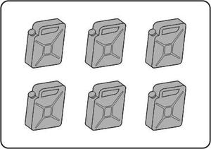 German fuel cans WW II 6 pcs 1/35