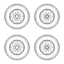 Chevrolet C.15A wheels small type 9x16 Dunlop 1/72
