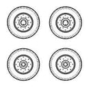 Chevrolet C.15A wheels small type 9x16 Firest 1/72