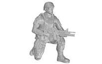 Kneeling Soldier (on right knee), US Army Infantry Squad 2nd Division for M1126 Stryker (pt.1) 1/35