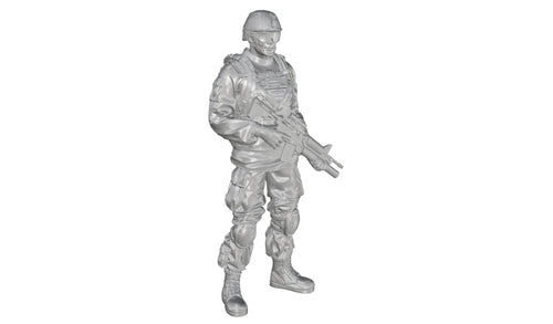 Commanding Officer (standing), US Army Infantry Squad 2nd Division for M1126 Stryker (part 3)  1/35