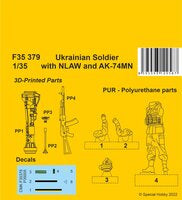 Ukrainian Soldier with NLAW and AK-74MN 1/35