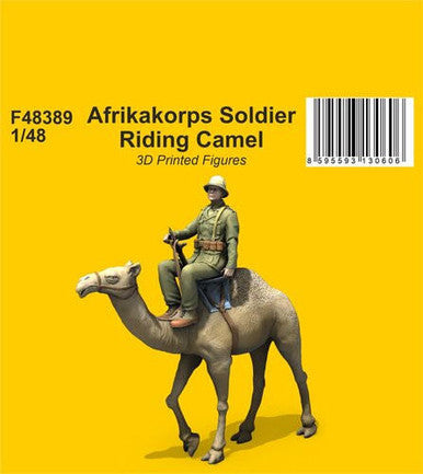 1/48 CMK Afrikakorps Soldier Riding Camel  / 3D Printed