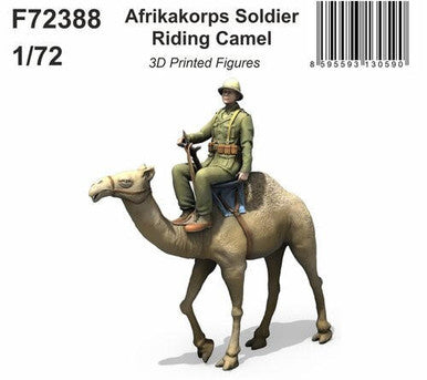 1/72 CMK Afrikakorps Soldier Riding Camel  / 3D Printed