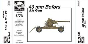 40mm BOFORS Gun AA Gun 1/72