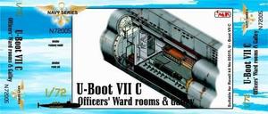 U-Boot VII C Officers Ward Room and Galley 1/72