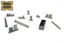 U-Boot IX Bow Torpedo w/Loading Winch and Cart, for Revell kit 1/72