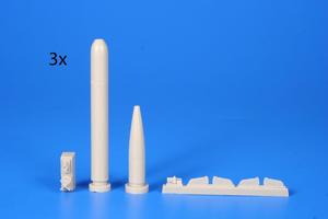 WW II German Torpedo Type G7e (3 pcs) 1/72