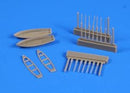 6 m Cutter (2pcs) with paddles for Bismark / Trumpeter kit 1/200