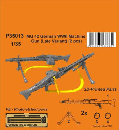 1/35 CMK MG 42 German WWII Machine Gun (Late Variant)