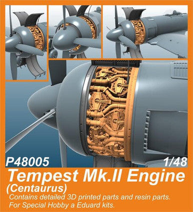 1/48 CMK Tempest Mk.II Engine (Centaurus)  / for SH and Eduard kits