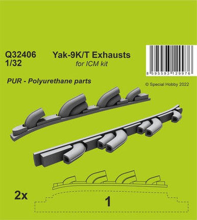 1/32 CMK Yak-9T Exhausts