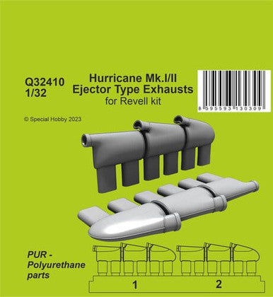 1/32 CMK Hurricane Mk.I/II Ejector Type Exhausts