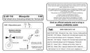Mosquito Tail wheel strut(inc.whel) TAM 1/48