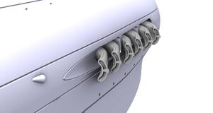 P-40K/M/N Warhawk Late Type Fishtail Exhausts 1/72
