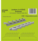 1/72 CMK Junkers Ju 87D/G Exhausts  / for Academy and Special Hobby Kits