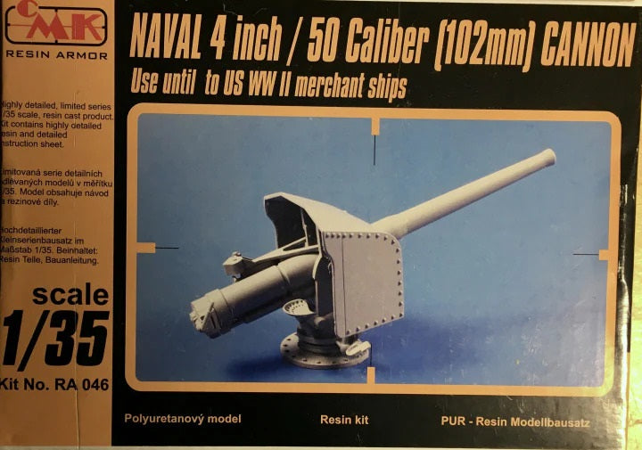 CMK US Naval 102mm cannon Full resin kit 1/35 Resin
