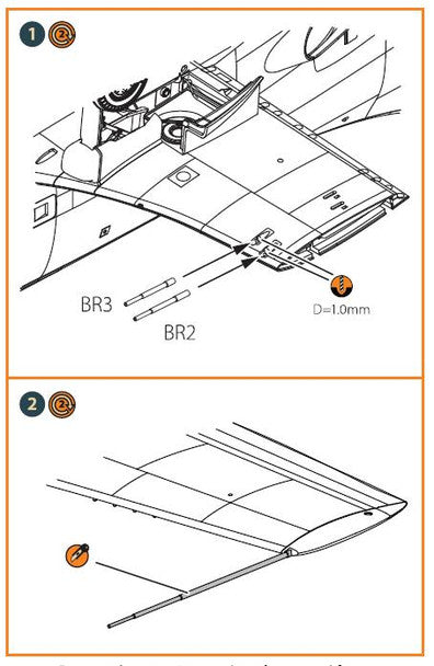 XA2D-1 / A2D Skyshark Pitot Tubes & Gun Barrels